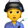 Factory Worker Emoji 🧑‍🏭 image - Apple style