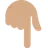 Backhand Index Pointing Down: Medium Skin Tone