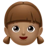 Girl: Medium Skin Tone Emoji 👧🏽 image - Huawei Harmony OS style