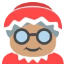 Mrs. Claus: Medium Skin Tone Emoji 🤶🏽 image - EmojiTwo style