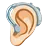 Ear With Hearing Aid: Light Skin Tone