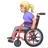 Woman In Manual Wheelchair: Medium-Light Skin Tone