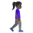 Woman Walking Facing Right: Dark Skin Tone