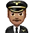 Man Pilot: Medium Skin Tone