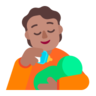 Person Feeding Baby: Medium Skin Tone Emoji 🧑🏽‍🍼 image - Microsoft Classic 2D style