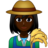 Woman Farmer: Dark Skin Tone