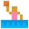 Woman Playing Water Polo Emoji 🤽‍♀️ image - SerenityOS style