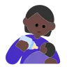 Person Feeding Baby: Dark Skin Tone Emoji 🧑🏿‍🍼 image - Tossface style