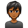 Person: Medium-Dark Skin Tone Emoji 🧑🏾 image - Emojidex style