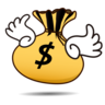 Emoji Soldi con le ali 💸 image - Emojidex style