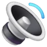 Emoji Egy hanghullámú hangszóró 🔉 image - Samsung style