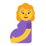 Emoji Terhes nő 🤰 image - Microsoft Classic 2D style
