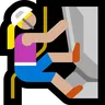 Woman Climbing: Medium-Light Skin Tone Emoji 🧗🏼‍♀️ image - Microsoft Windows 10 Segoe UI Emoji style