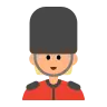 Woman Guard: Medium-Light Skin Tone Emoji 💂🏼‍♀️ image - Tossface style
