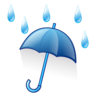 Paraguas con gotas de lluvia Emoji ☔ image - Emojidex style