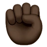 Raised Fist: Dark Skin Tone Emoji ✊🏿 image - Huawei Harmony OS style