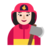 Woman Firefighter: Light Skin Tone