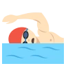 Person Swimming: Light Skin Tone Emoji 🏊🏻 image - EmojiTwo style