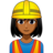 Woman Construction Worker: Medium-Dark Skin Tone