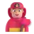 Man Firefighter: Medium-Light Skin Tone