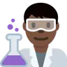 Man Scientist: Dark Skin Tone Emoji 👨🏿‍🔬 image - Twitter / X (Twemoji) style