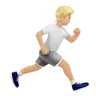 Person Running Facing Right: Medium-Light Skin Tone Emoji 🏃🏼‍➡️ image - Apple style