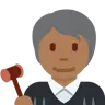 Judge: Medium-Dark Skin Tone Emoji 🧑🏾‍⚖️ image - Twitter / X (Twemoji) style