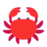 ปู Emoji 🦀 image - Microsoft Classic 2D style