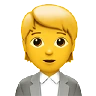 Office Worker Emoji 🧑‍💼 image - Apple style