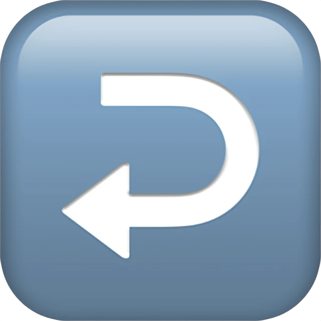 ↩ - Right Arrow Curving Left Emoji Meaning, Copy and Paste