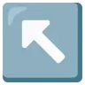 Up-Left Arrow Emoji ↖ image - Google Noto Color style
