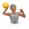 Person Playing Water Polo: Medium Skin Tone Emoji 🤽🏽 image - Apple style