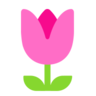 Tulpe Emoji 🌷 image - Microsoft Classic 2D style