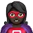 Woman Superhero: Dark Skin Tone