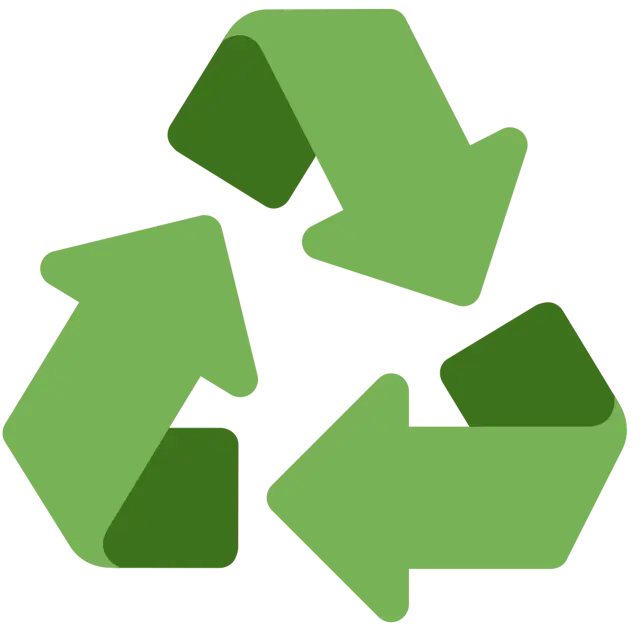 Símbolo de reciclagem universal preto