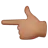 Backhand Index Pointing Left: Medium Skin Tone