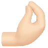 Pinched Fingers: Light Skin Tone Emoji 🤌🏻 image - Apple style