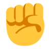 Emoji Emelt ököl ✊ image - Microsoft Classic 2D style