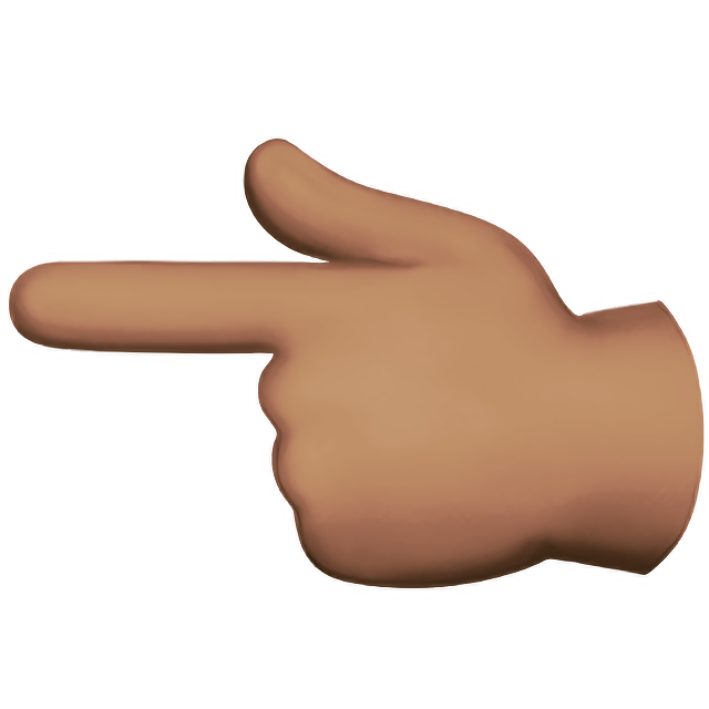 Backhand Index Pointing Left: Medium Skin Tone
