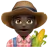 Man Farmer: Dark Skin Tone