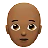 Person: Medium-Dark Skin Tone, Bald