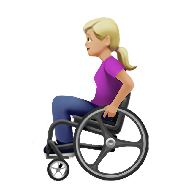 Woman In Manual Wheelchair: Medium-Light Skin Tone