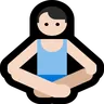 Man In Lotus Position: Light Skin Tone Emoji 🧘🏻‍♂️ image - Microsoft Windows 10 Segoe UI Emoji style