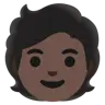 Person: Dark Skin Tone Emoji 🧑🏿 image - Google Noto Color style