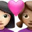 Couple With Heart: Woman, Woman, Light Skin Tone, Medium Skin Tone