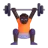 Person Lifting Weights: Dark Skin Tone