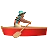 Man Rowing Boat: Medium Skin Tone