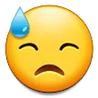 Downcast Face With Sweat