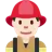 Man Firefighter: Light Skin Tone