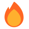 Fire Emoji 🔥 image - Microsoft Classic 2D style